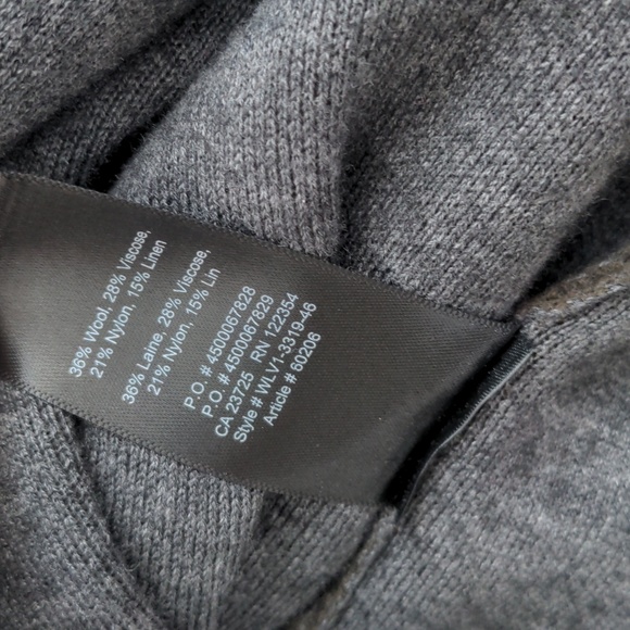 ARITZIA BABATON | Brennan Linen & Wool Long Open Cardigan, Green, Womens XXS - Picture 9 of 9